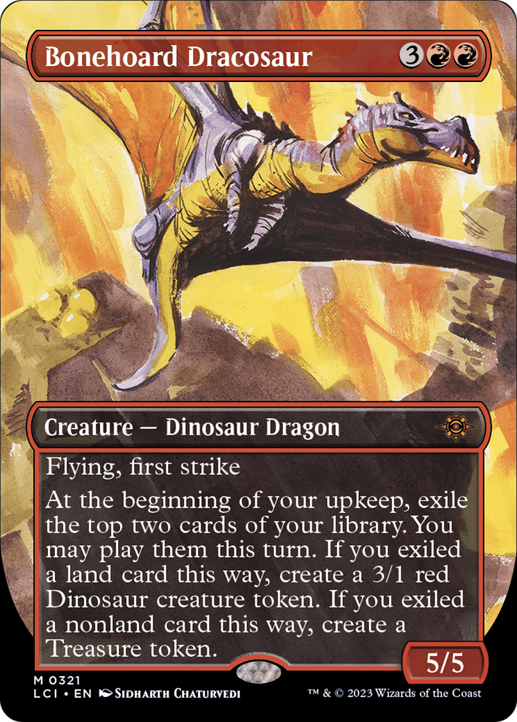 Bonehoard Dracosaur (Borderless) [The Lost Caverns of Ixalan] | Play N Trade Winnipeg