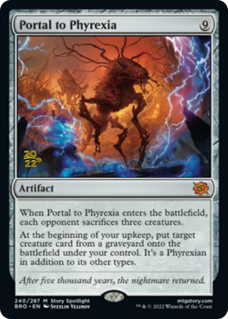 Portal to Phyrexia [The Brothers' War: Prerelease Promos] | Play N Trade Winnipeg