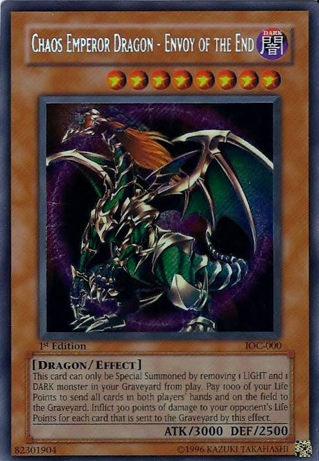 Chaos Emperor Dragon - Envoy of the End [IOC-000] Secret Rare | Play N Trade Winnipeg