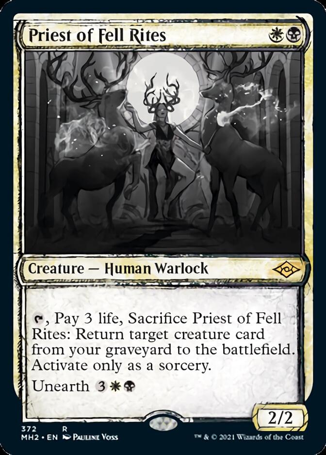 Priest of Fell Rites (Sketch) [Modern Horizons 2] | Play N Trade Winnipeg