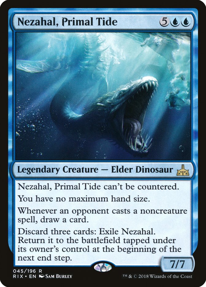 Nezahal, Primal Tide [Rivals of Ixalan] | Play N Trade Winnipeg