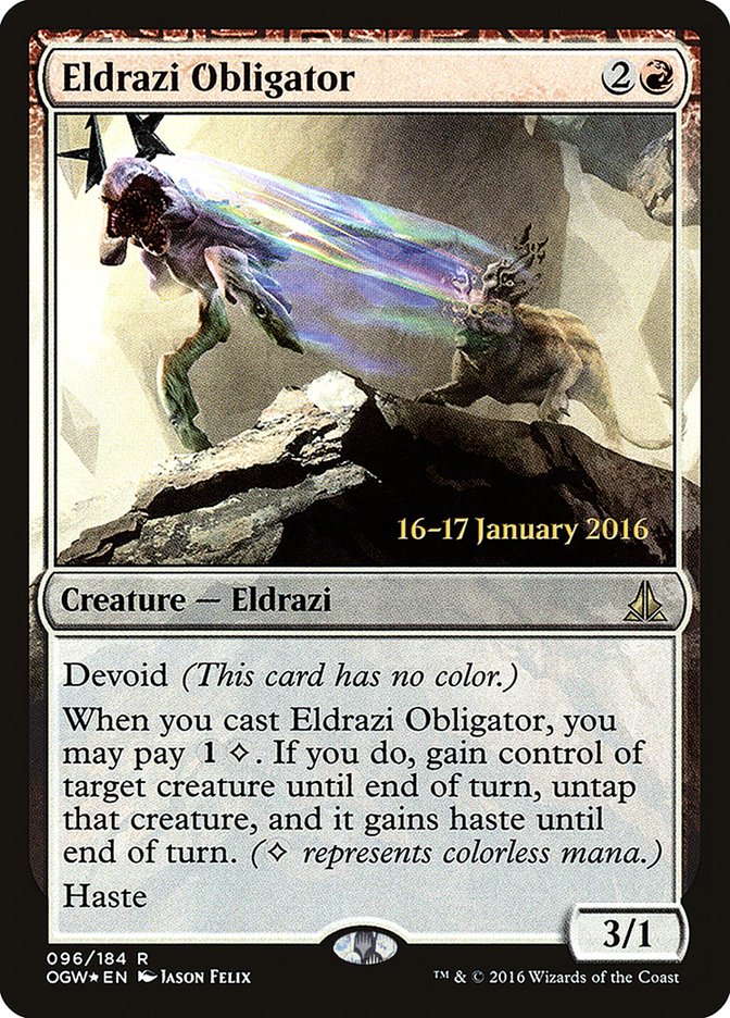 Eldrazi Obligator [Oath of the Gatewatch Prerelease Promos] | Play N Trade Winnipeg