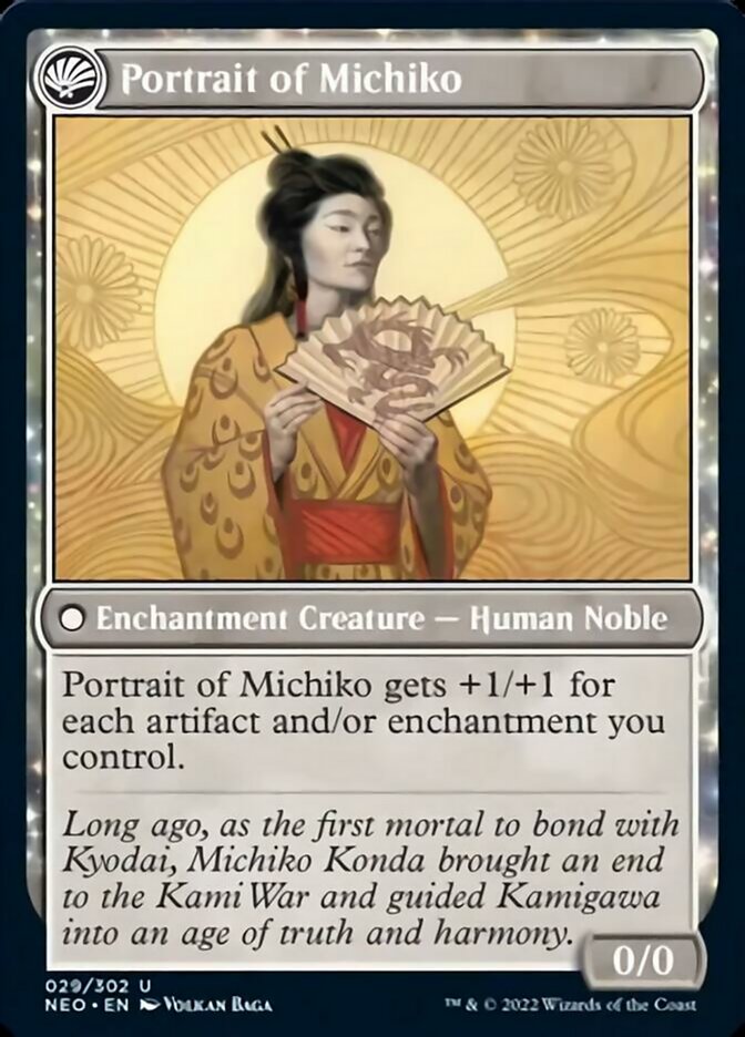 Michiko's Reign of Truth // Portrait of Michiko [Kamigawa: Neon Dynasty] | Play N Trade Winnipeg