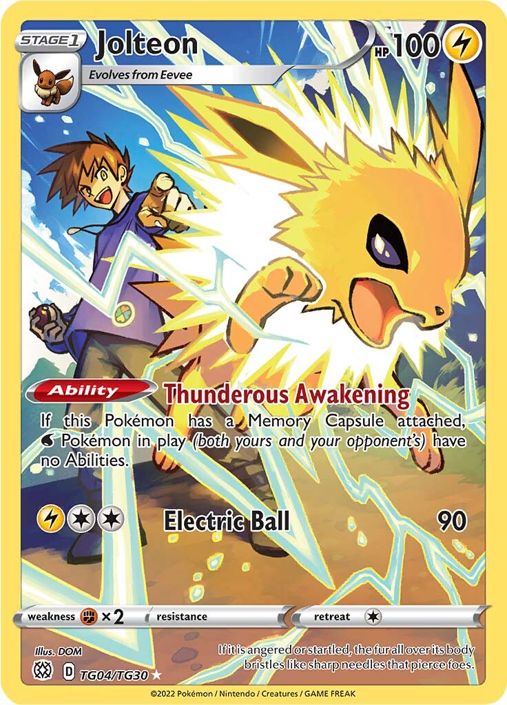 Jolteon (TG04/TG30) [Sword & Shield: Brilliant Stars] | Play N Trade Winnipeg