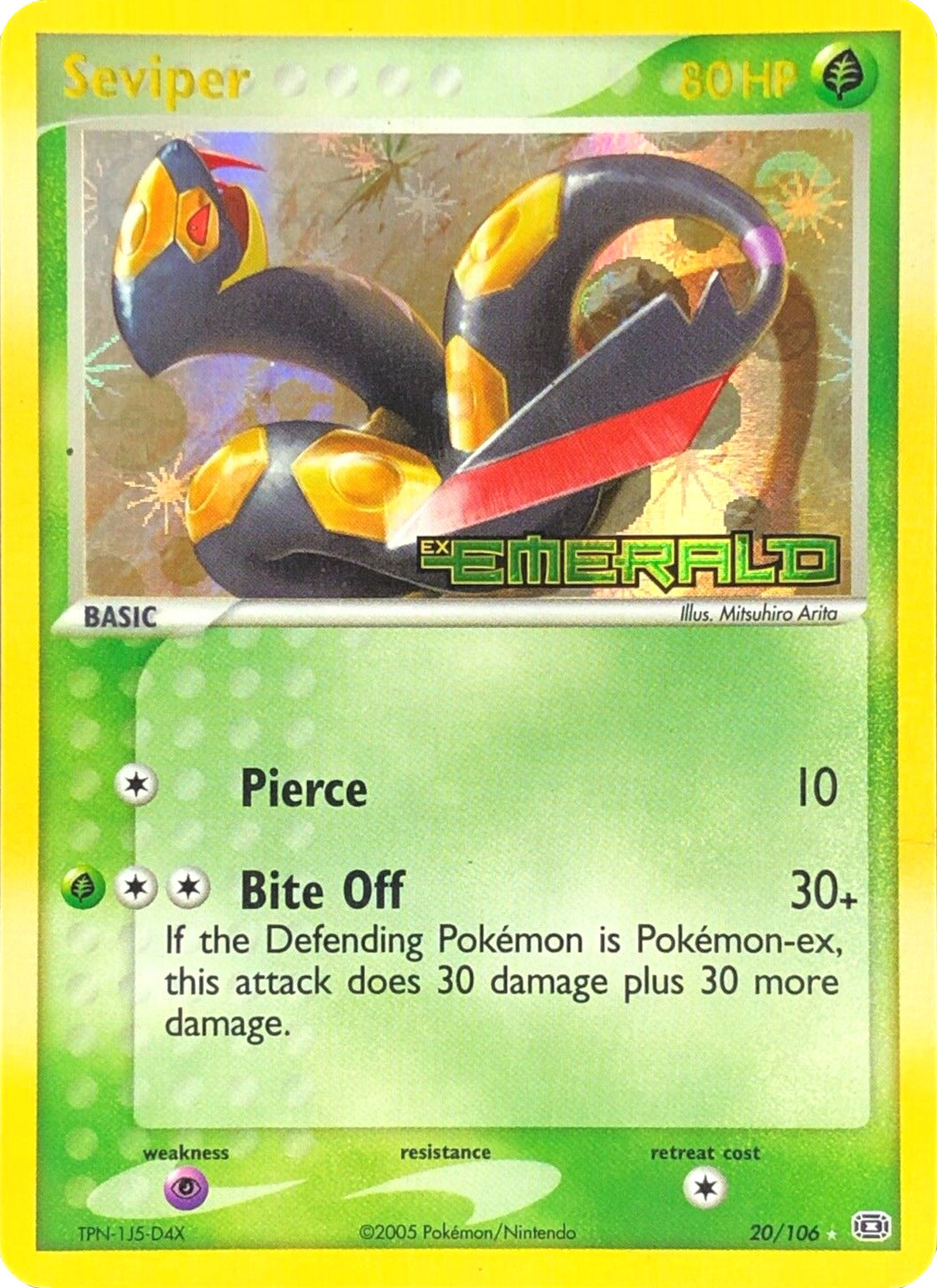 Seviper (20/106) (Stamped) [EX: Emerald] | Play N Trade Winnipeg