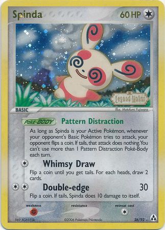 Spinda (26/92) (Stamped) [EX: Legend Maker] | Play N Trade Winnipeg