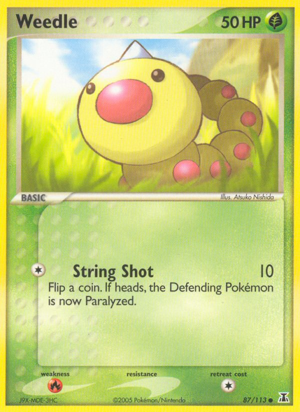 Weedle (87/113) [EX: Delta Species] | Play N Trade Winnipeg