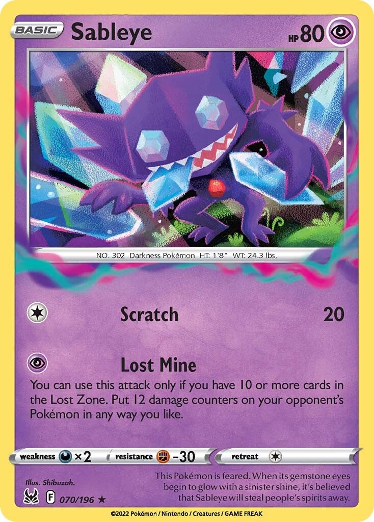 Sableye (070/196) [Sword & Shield: Lost Origin] | Play N Trade Winnipeg