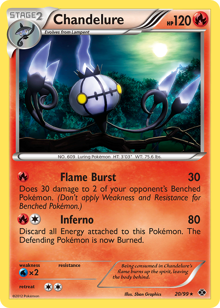 Chandelure (20/99) [Black & White: Next Destinies] | Play N Trade Winnipeg