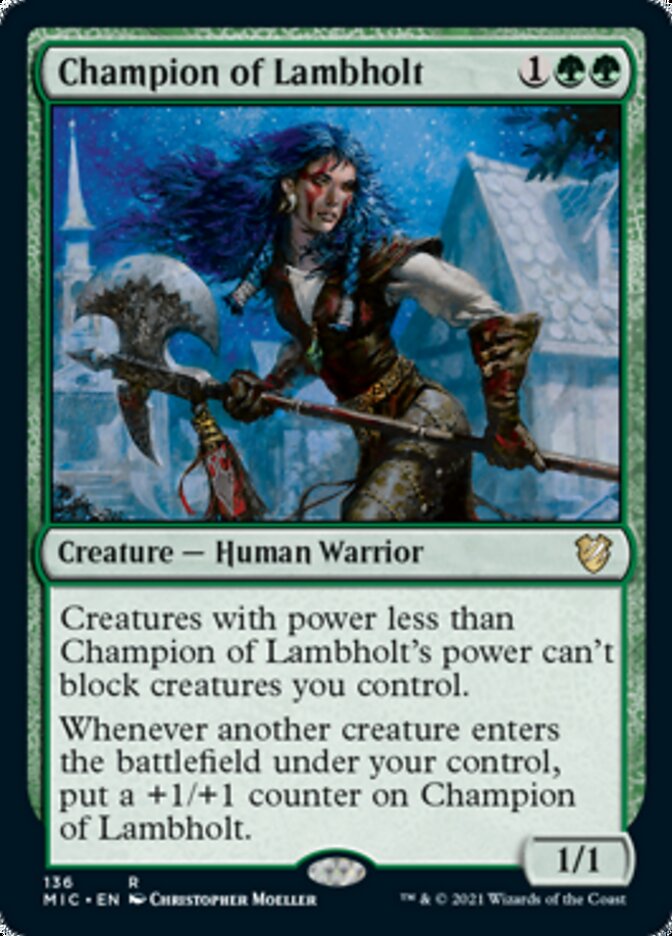 Champion of Lambholt [Innistrad: Midnight Hunt Commander] | Play N Trade Winnipeg