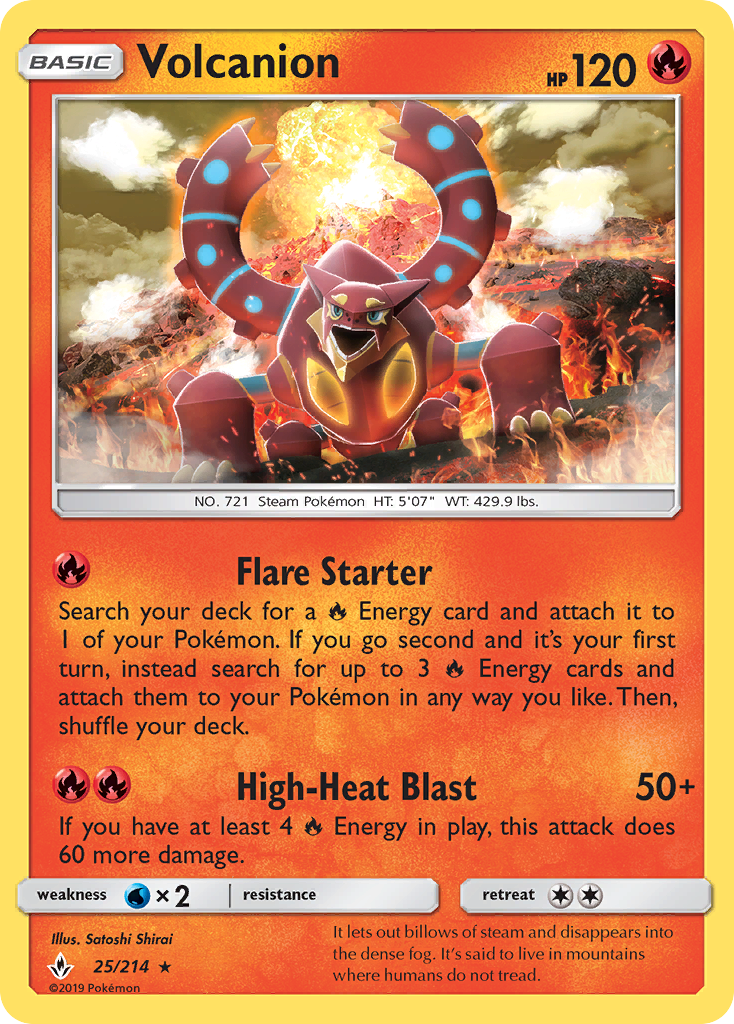 Volcanion (25/214) [Sun & Moon: Unbroken Bonds] | Play N Trade Winnipeg