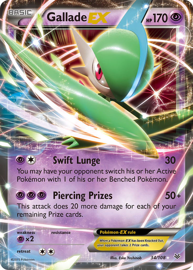 Gallade EX (34/108) [XY: Roaring Skies] | Play N Trade Winnipeg