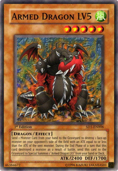 Armed Dragon LV5 [SD1-EN006] Common | Play N Trade Winnipeg