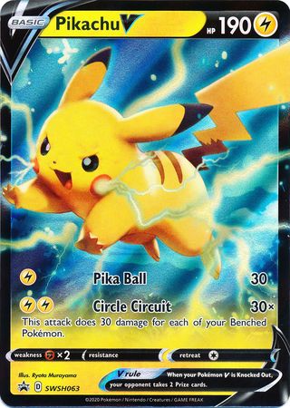 Pikachu V (SWSH063) [Sword & Shield: Black Star Promos] | Play N Trade Winnipeg