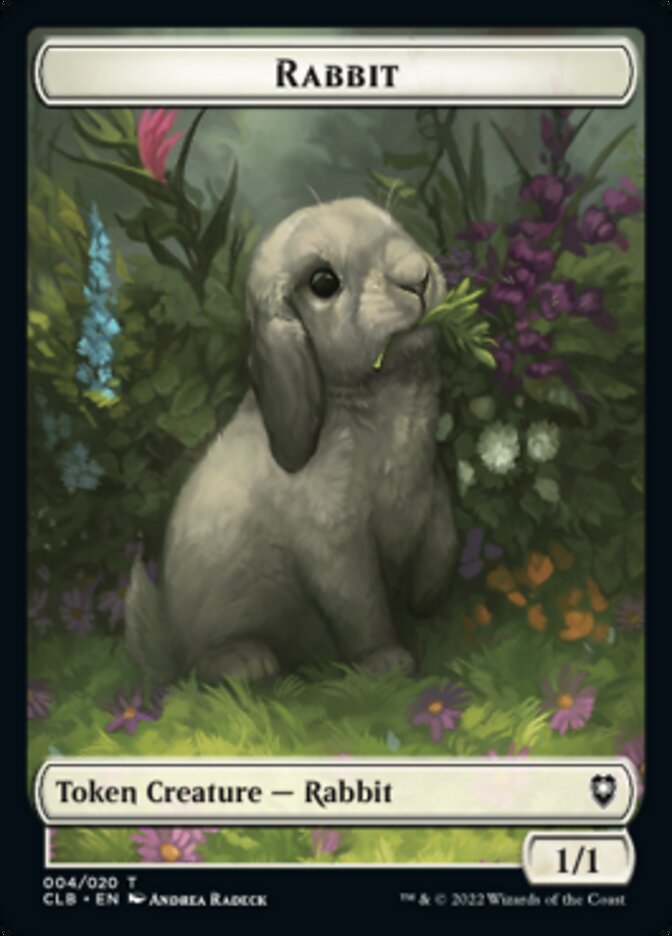 Treasure // Rabbit Double-sided Token [Commander Legends: Battle for Baldur's Gate Tokens] | Play N Trade Winnipeg