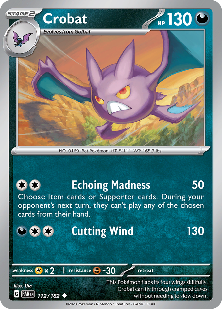 Crobat (112/182) [Scarlet & Violet: Paradox Rift] | Play N Trade Winnipeg