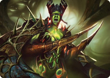 Maze's Mantle Art Card [Phyrexia: All Will Be One Art Series] | Play N Trade Winnipeg