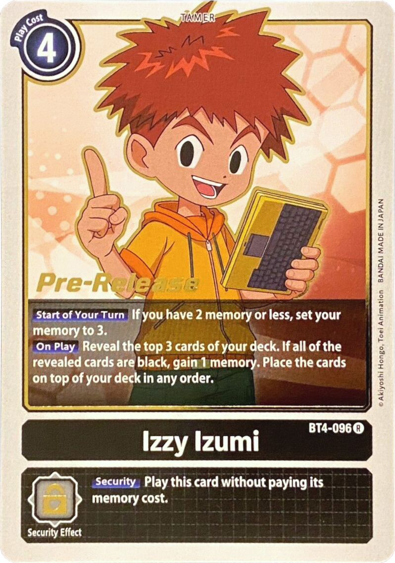 Izzy Izumi [BT4-096] [Great Legend Pre-Release Promos] | Play N Trade Winnipeg