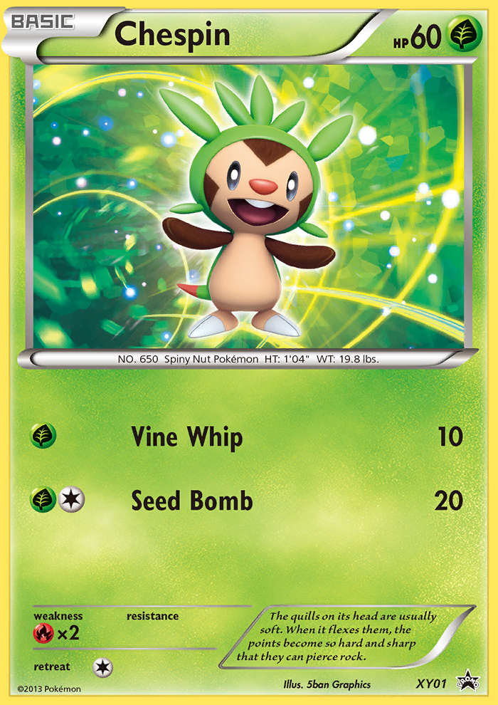 Chespin (XY01) [XY: Black Star Promos] | Play N Trade Winnipeg