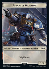 Astartes Warrior // Robot Double-sided Token (Surge Foil) [Universes Beyond: Warhammer 40,000 Tokens] | Play N Trade Winnipeg
