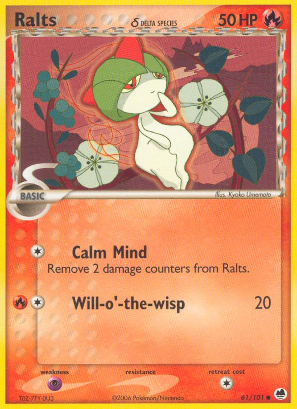 Ralts (61/101) (Delta Species) [EX: Dragon Frontiers] | Play N Trade Winnipeg