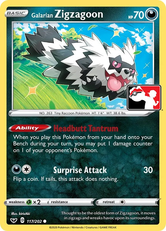 Galarian Zigzagoon (117/202) [Prize Pack Series One] | Play N Trade Winnipeg