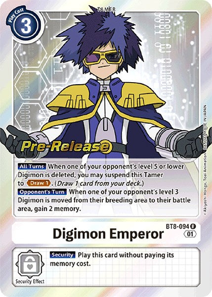 Digimon Emperor [BT8-094] [New Awakening Pre-Release Promos] | Play N Trade Winnipeg