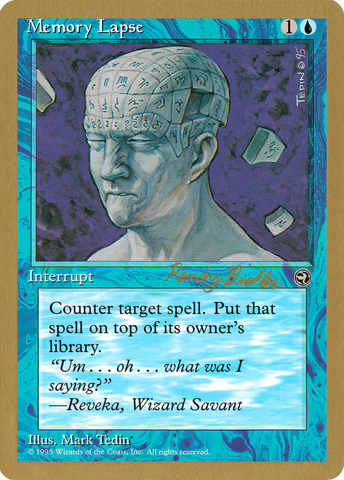 Memory Lapse (Randy Buehler) [World Championship Decks 1998] | Play N Trade Winnipeg