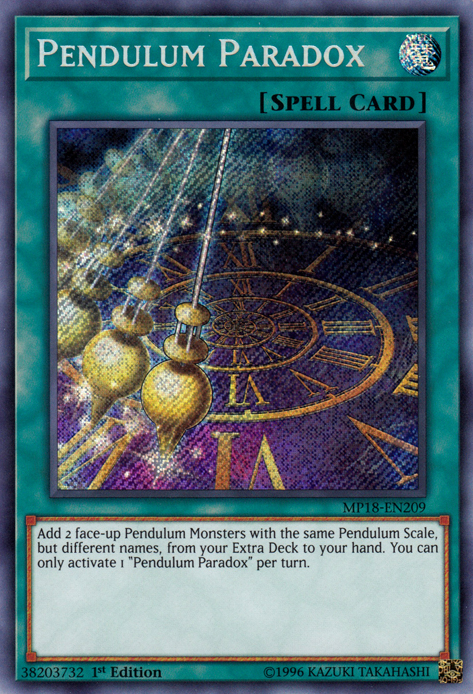 Pendulum Paradox [MP18-EN209] Secret Rare | Play N Trade Winnipeg