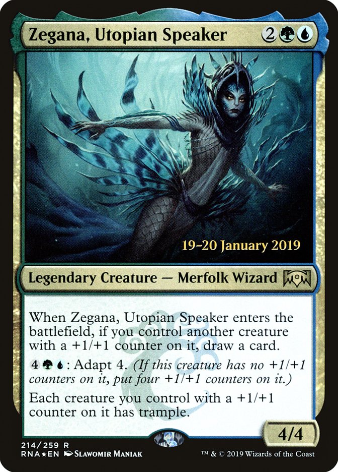 Zegana, Utopian Speaker [Ravnica Allegiance Prerelease Promos] | Play N Trade Winnipeg