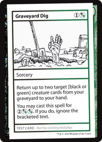 Graveyard Dig (2021 Edition) [Mystery Booster Playtest Cards] | Play N Trade Winnipeg