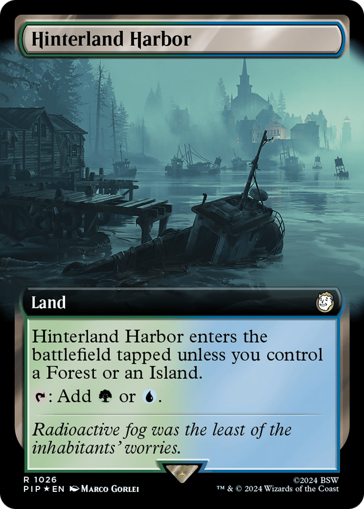 Hinterland Harbor (Extended Art) (Surge Foil) [Fallout] | Play N Trade Winnipeg