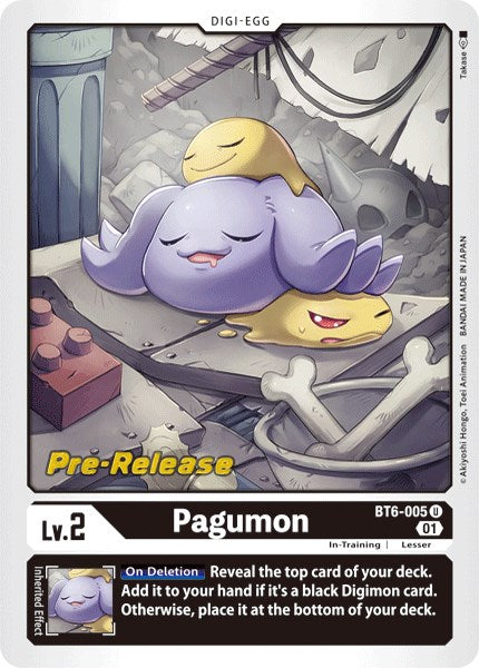 Pagumon [BT6-005] [Double Diamond Pre-Release Cards] | Play N Trade Winnipeg