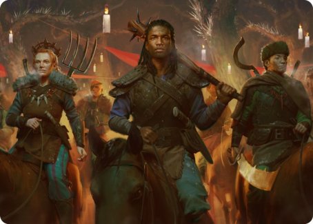 Candlelit Cavalry Art Card [Innistrad: Midnight Hunt Art Series] | Play N Trade Winnipeg