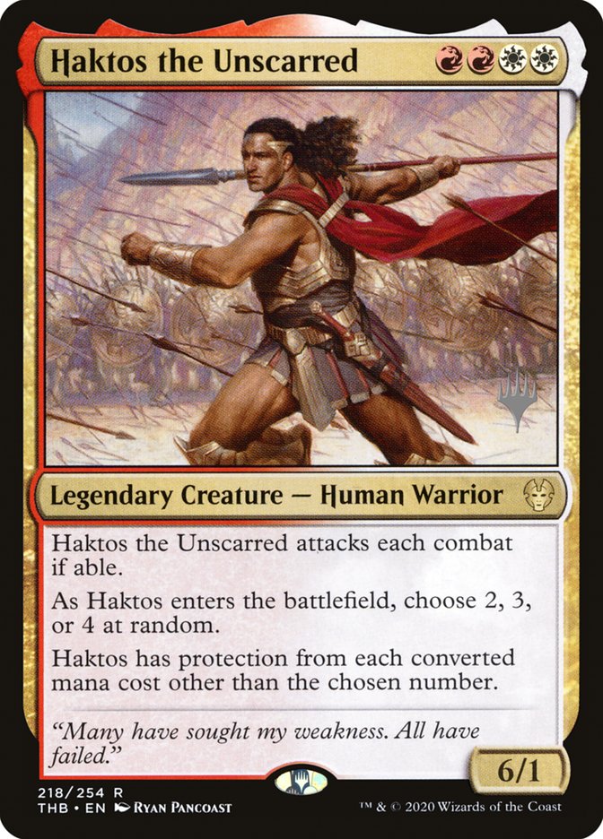 Haktos the Unscarred (Promo Pack) [Theros Beyond Death Promos] | Play N Trade Winnipeg
