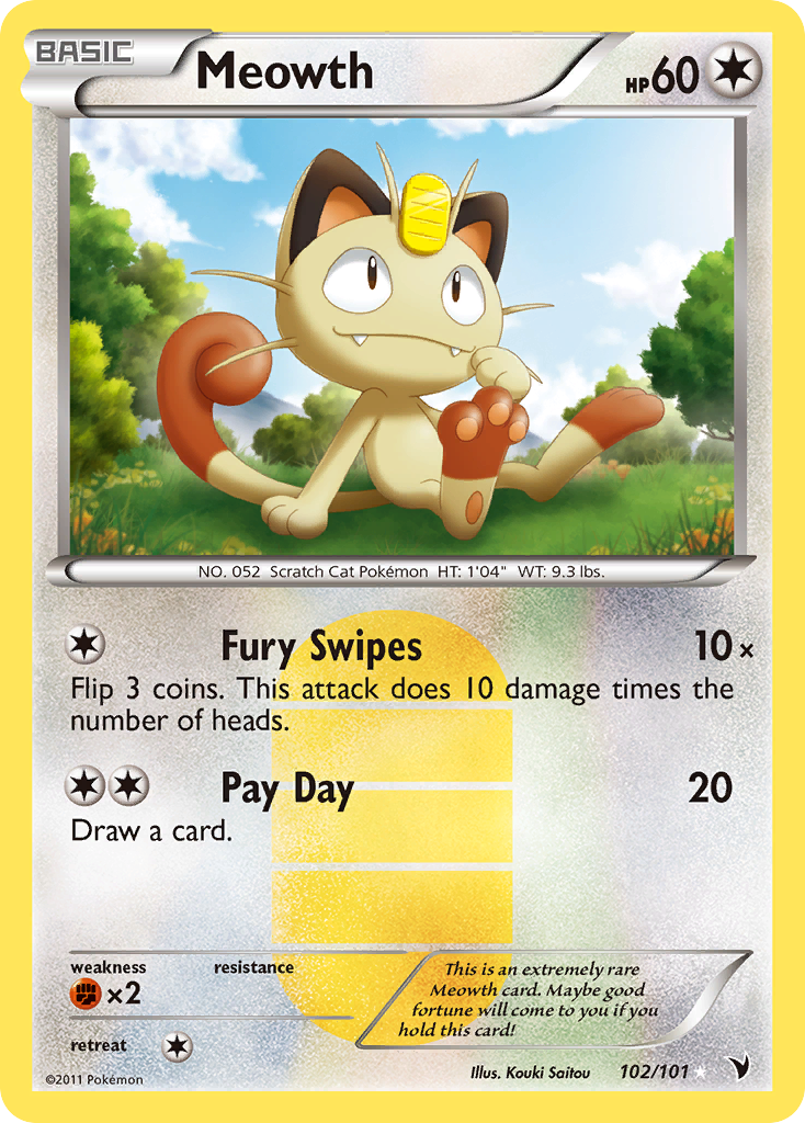 Meowth (102/101) [Black & White: Noble Victories] | Play N Trade Winnipeg