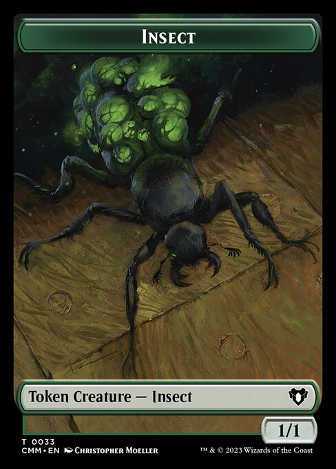 Eldrazi Spawn // Insect Double-Sided Token [Commander Masters Tokens] | Play N Trade Winnipeg