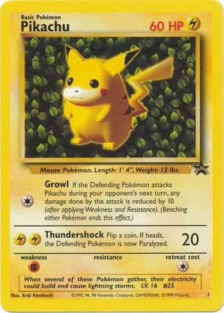 Pikachu (1) (Promo) [Wizards of the Coast: Black Star Promos] | Play N Trade Winnipeg