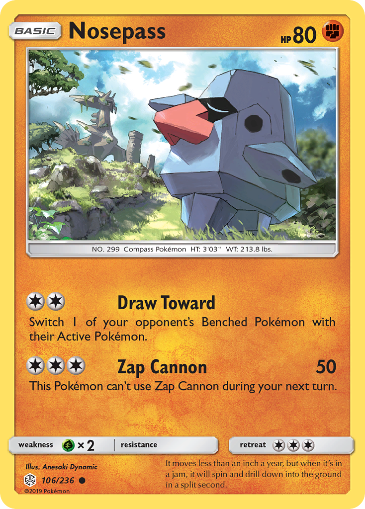 Nosepass (106/236) [Sun & Moon: Cosmic Eclipse] | Play N Trade Winnipeg