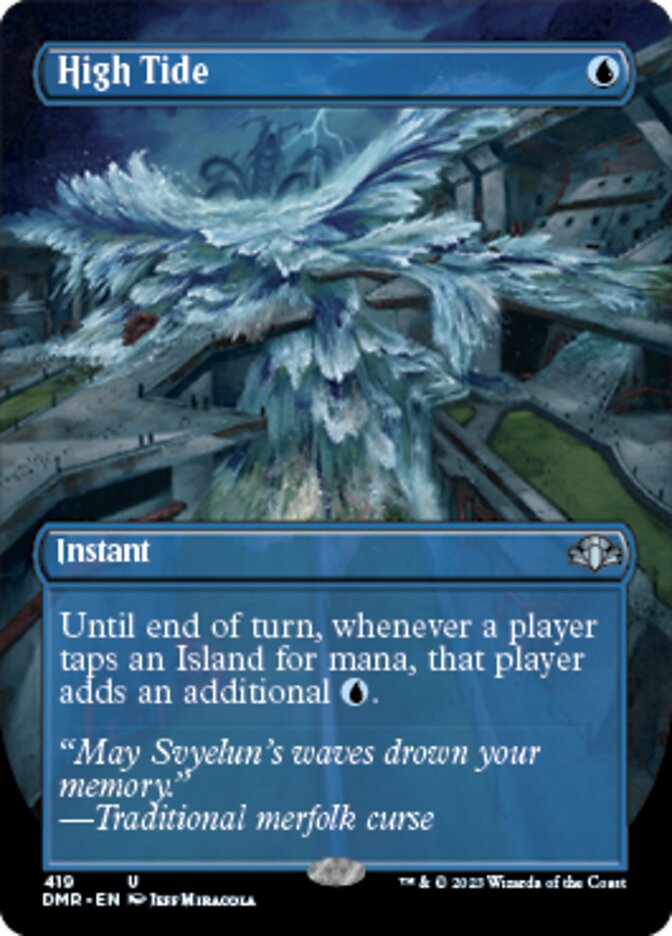 High Tide (Borderless Alternate Art) [Dominaria Remastered] | Play N Trade Winnipeg