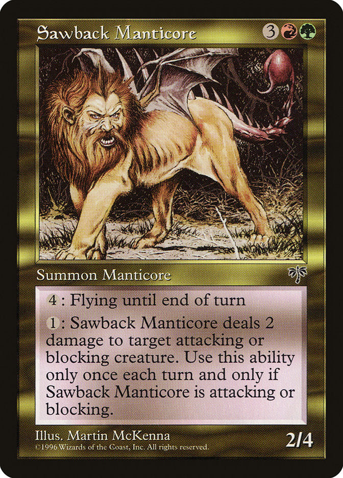 Sawback Manticore [Mirage] | Play N Trade Winnipeg