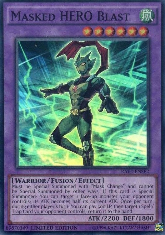 Masked HERO Blast [RATE-ENSE2] Super Rare | Play N Trade Winnipeg