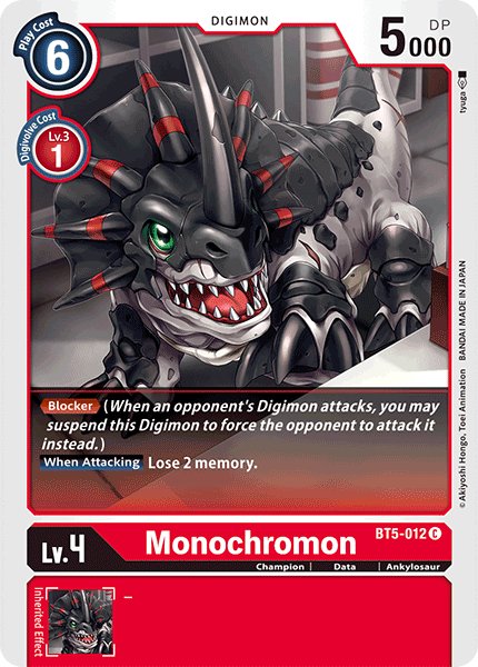 Monochromon [BT5-012] [Battle of Omni] | Play N Trade Winnipeg