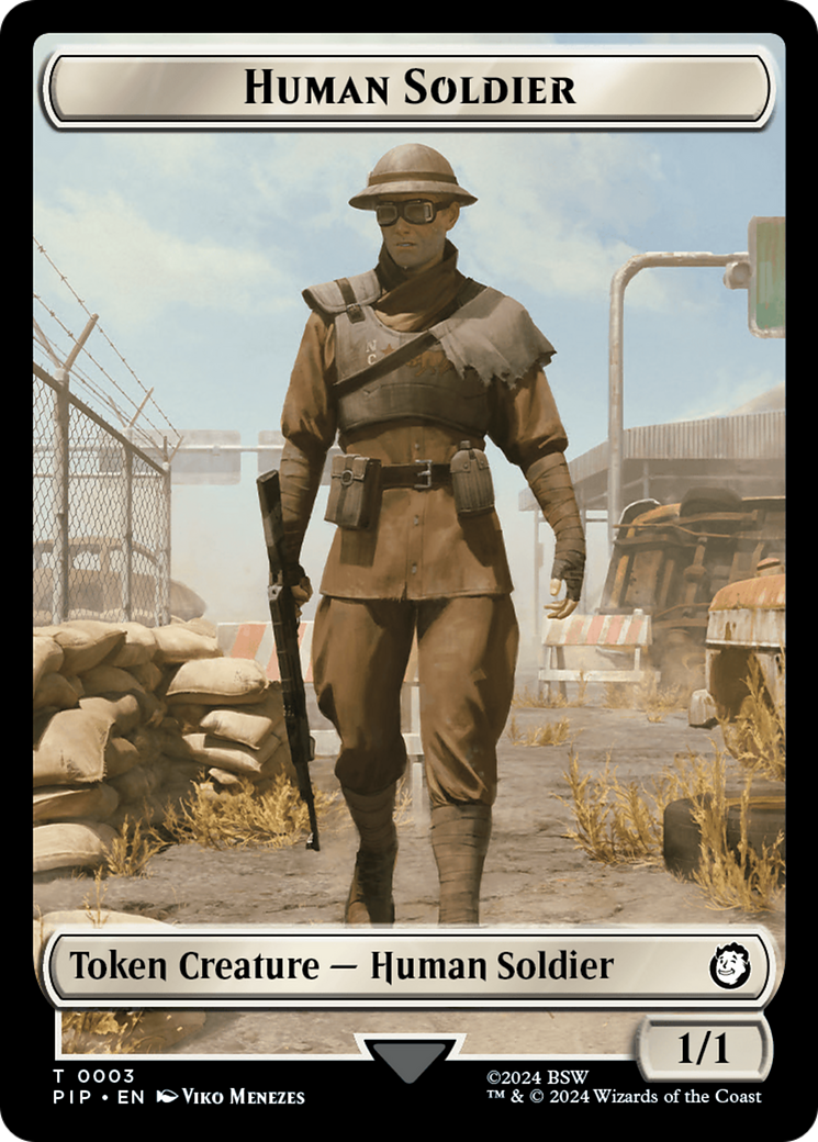 Soldier (004) // Human Soldier Double-Sided Token [Fallout Tokens] | Play N Trade Winnipeg