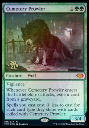 Cemetery Prowler [Innistrad: Crimson Vow Prerelease Promos] | Play N Trade Winnipeg