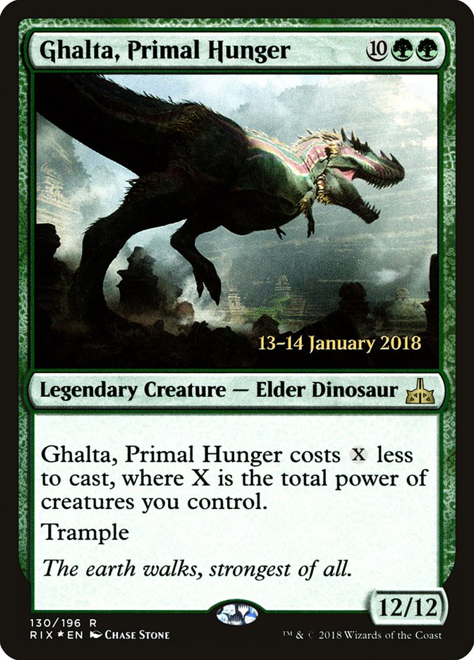 Ghalta, Primal Hunger [Rivals of Ixalan Prerelease Promos] | Play N Trade Winnipeg