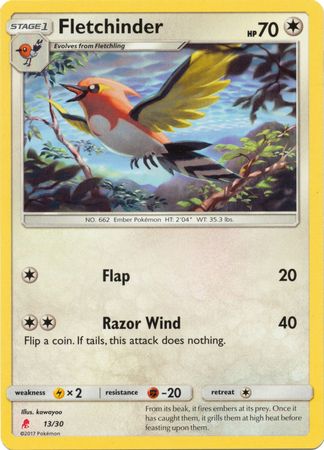 Fletchinder (13/30) [Sun & Moon: Trainer Kit - Lycanroc] | Play N Trade Winnipeg