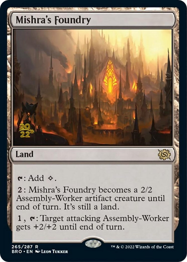 Mishra's Foundry [The Brothers' War: Prerelease Promos] | Play N Trade Winnipeg