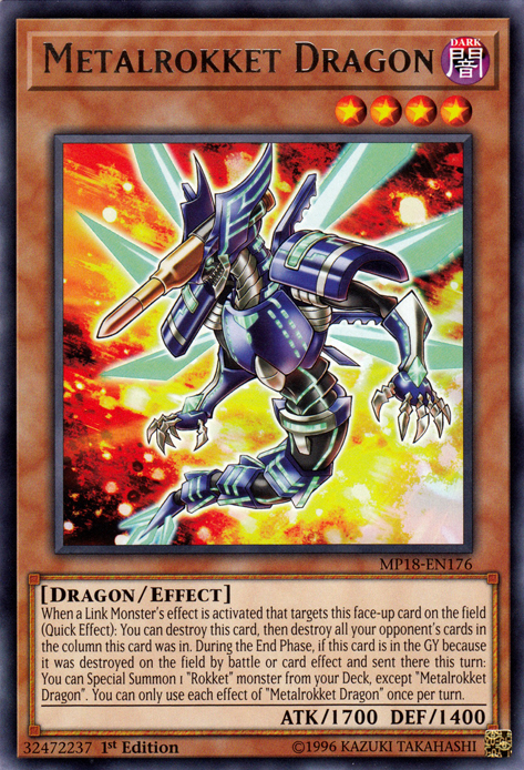 Metalrokket Dragon [MP18-EN176] Rare | Play N Trade Winnipeg