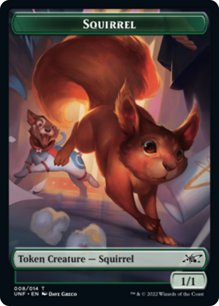 Squirrel // Treasure (012) Double-sided Token [Unfinity Tokens] | Play N Trade Winnipeg